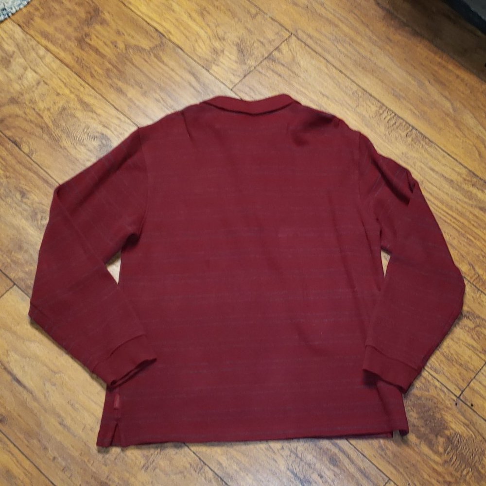 Men's L/S IZOD Polo Shirt Size Medium - Picture 2 of 6